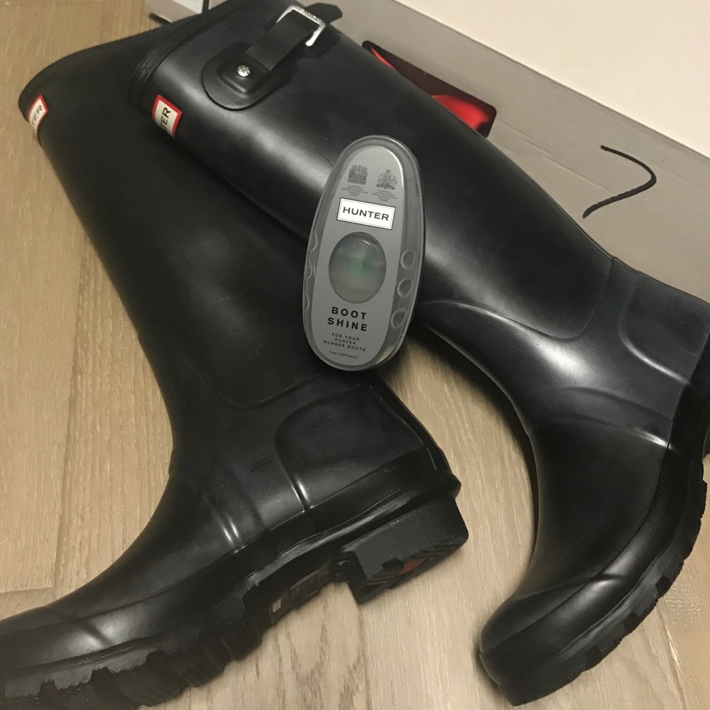 Hunter boots...worn once!